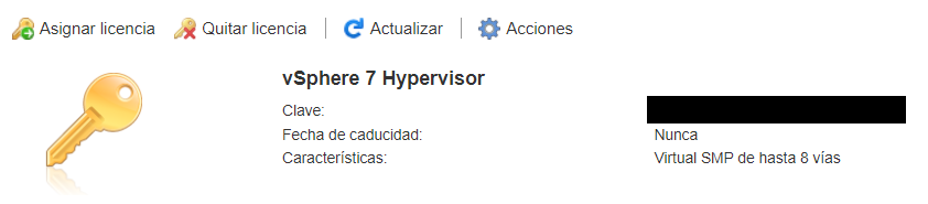 Clave asignada