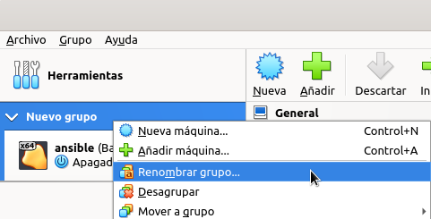 Renombrar grupo