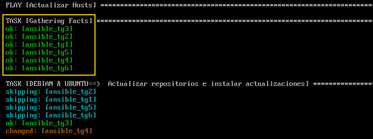 Gathering en Ansible