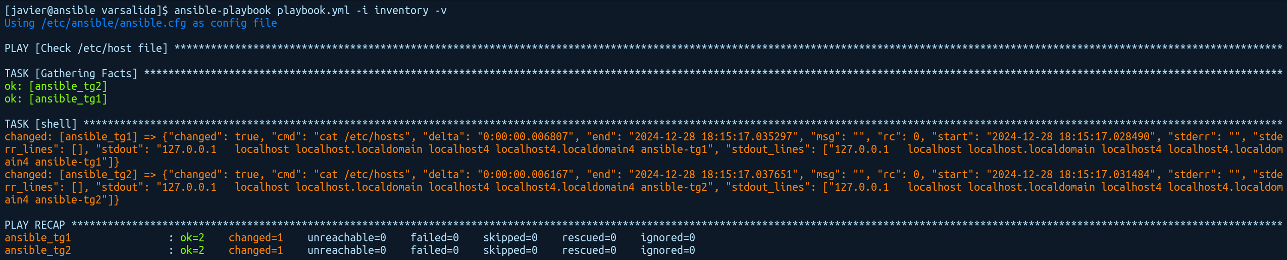Gathering en Ansible
