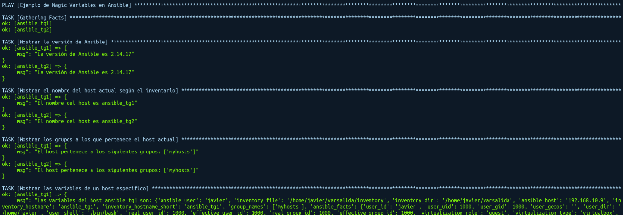 Gathering en Ansible