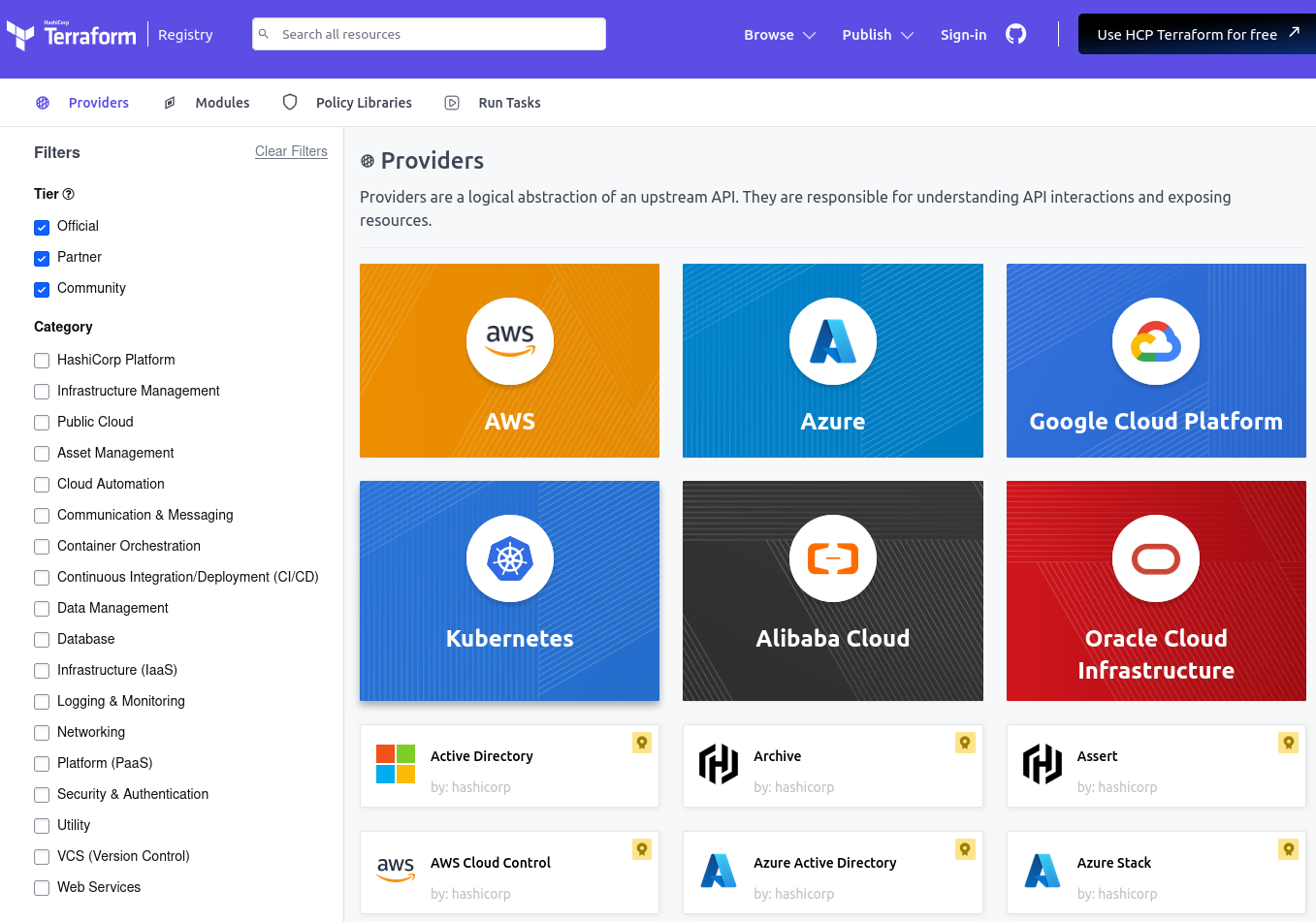 Providers Terraform