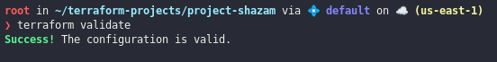 Tras corregir error, lanzamos terraform init y no devuelve errores