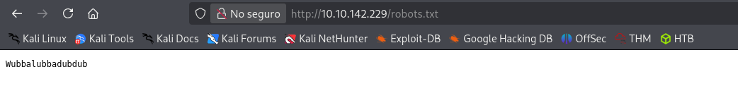 Contenido del robots.txt.