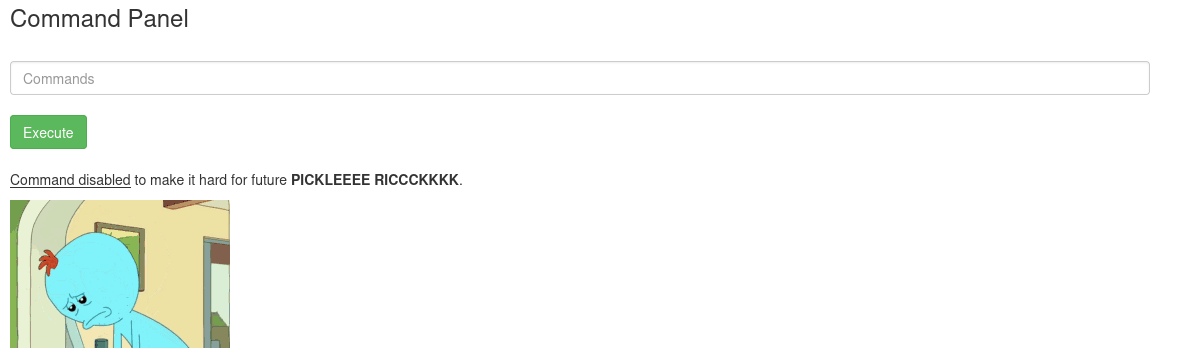 Comando no disponible.